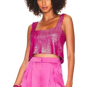 Show me your mumu sequin Tana crop top